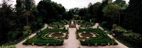Veduta del giardino di Villa Pisani